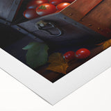 Tomato Treasure Chest Art – Rustic Kitchen Still Life Wall Print