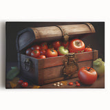 Tomato Treasure Chest Art – Rustic Kitchen Still Life Wall Print