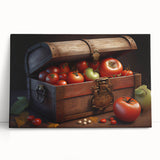 Tomato Treasure Chest Art – Rustic Kitchen Still Life Wall Print