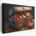 Tomato Treasure Chest Art – Rustic Kitchen Still Life Wall Print