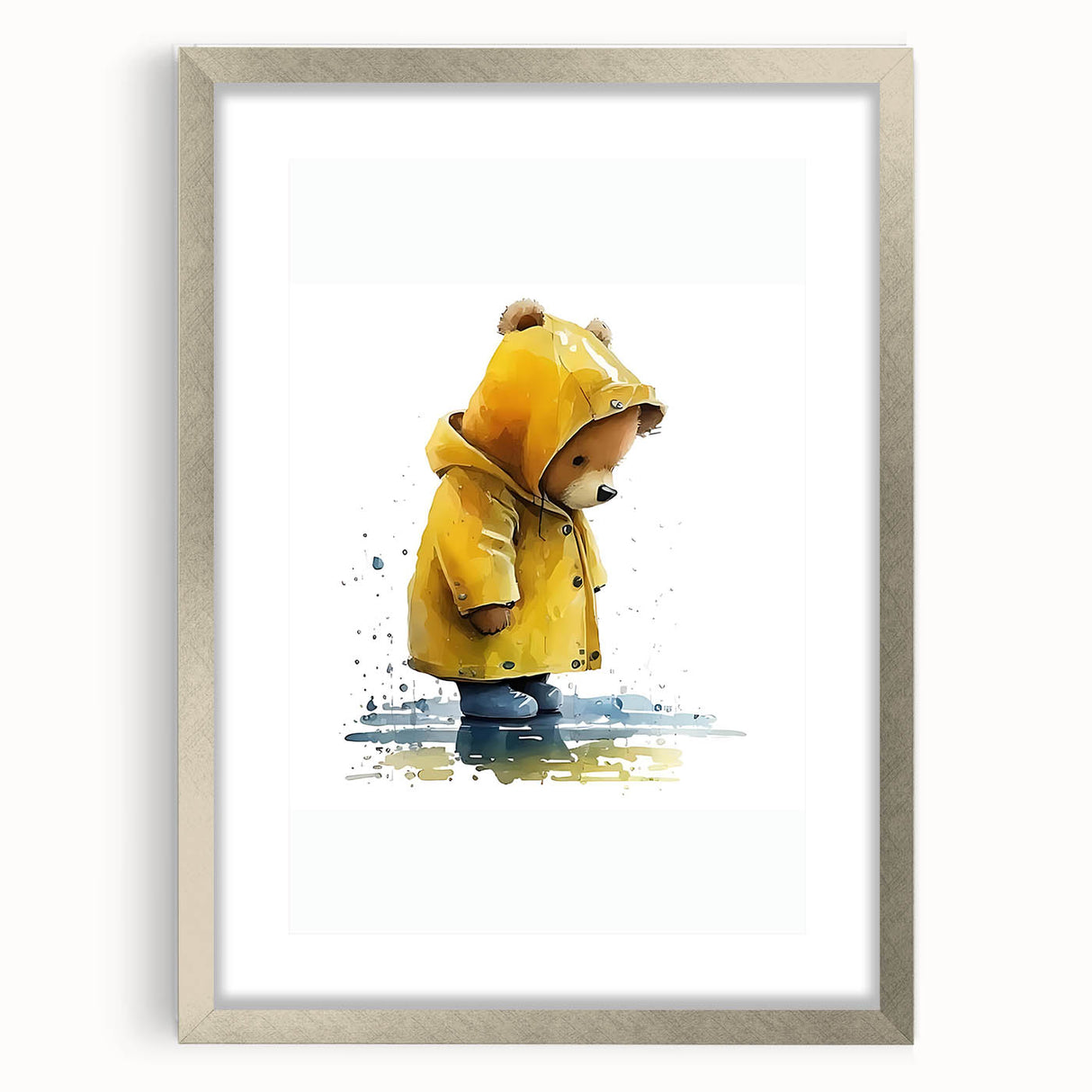 Rainy Day Teddy Boys Room Wall Art – Kids Wall Art Prints