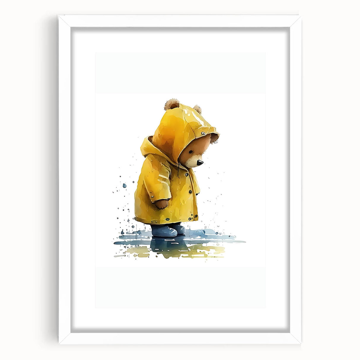 Rainy Day Teddy Boys Room Wall Art – Kids Wall Art Prints