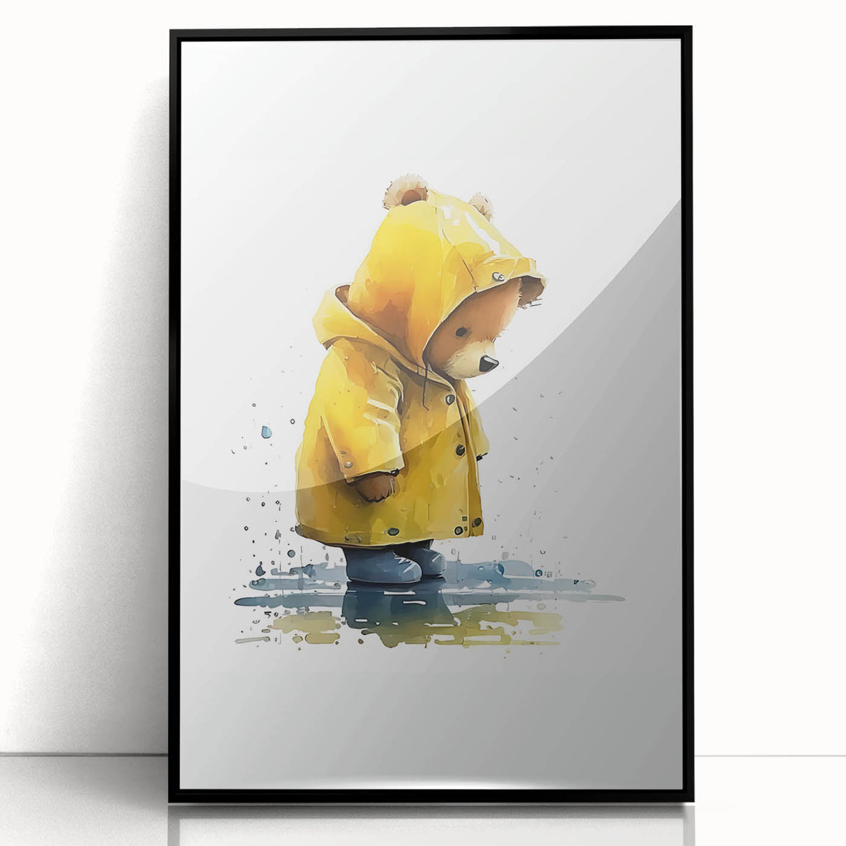 Rainy Day Teddy Boys Room Wall Art – Kids Wall Art Prints