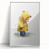 Rainy Day Teddy Boys Room Wall Art – Kids Wall Art Prints