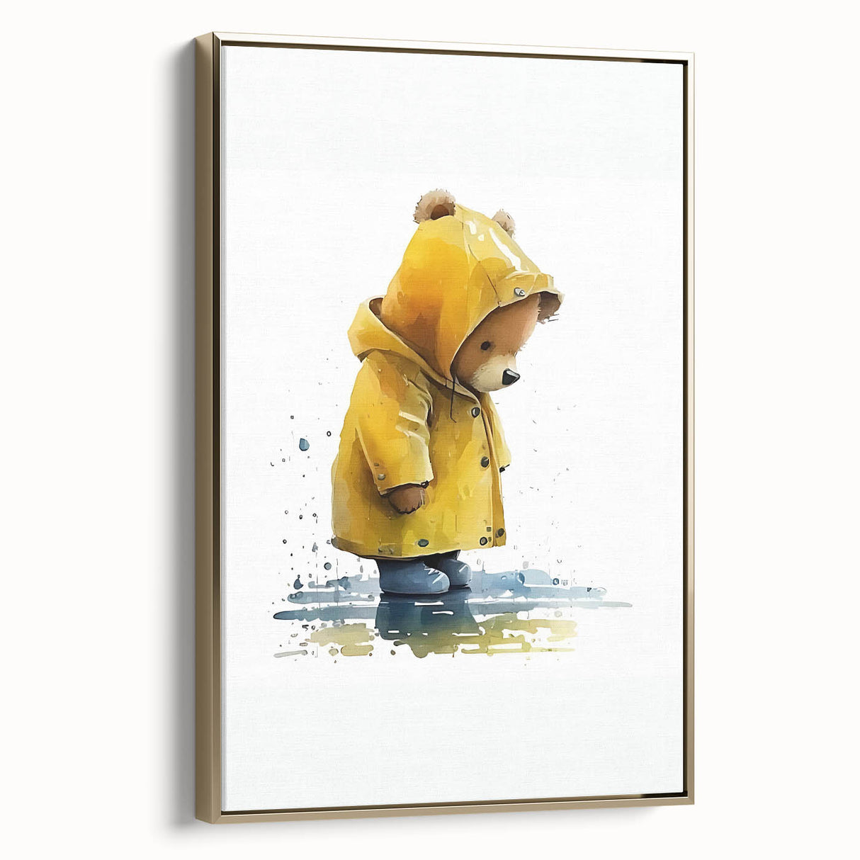 Rainy Day Teddy Boys Room Wall Art – Kids Wall Art Prints