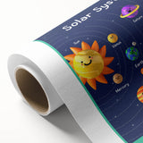 Solar System - Kids Educational Wall Art Space Learning Print