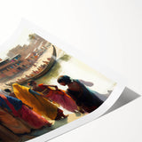 Extra large rolled print of line art flowers in muted earth tones, ideal for large living room wall art.