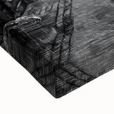 Large art of a Paris landscape in black and white on stretched canvas, ideal for bedroom wall decor.