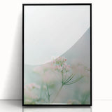 Large abstract wall art featuring vibrant spring colors on a framed acrylic panel, ideal for modern living room decor.