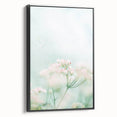 Black and white vintage poster art on framed canvas depicting a spring landscape, ideal for bedroom wall decor.