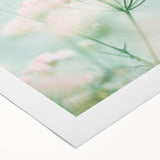 Art deco poster featuring a stylized spring scene in pastel hues on rolled canvas, ideal for dining room decor.