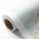 Art Deco poster of spring season in pastel shades on rolled canvas, ideal for nursery wall art.