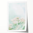Rolled canvas print featuring a floral design in pastel shades, ideal for art wall dining room.