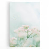 Black and white abstract depiction of spring on large stretched canvas, suited for kitchen wall art.