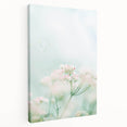 Spring-themed large art on stretched canvas featuring blooming trees in pastel colors, ideal for kitchen wall art.