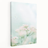 Spring-themed large art on stretched canvas featuring blooming trees in pastel colors, ideal for kitchen wall art.