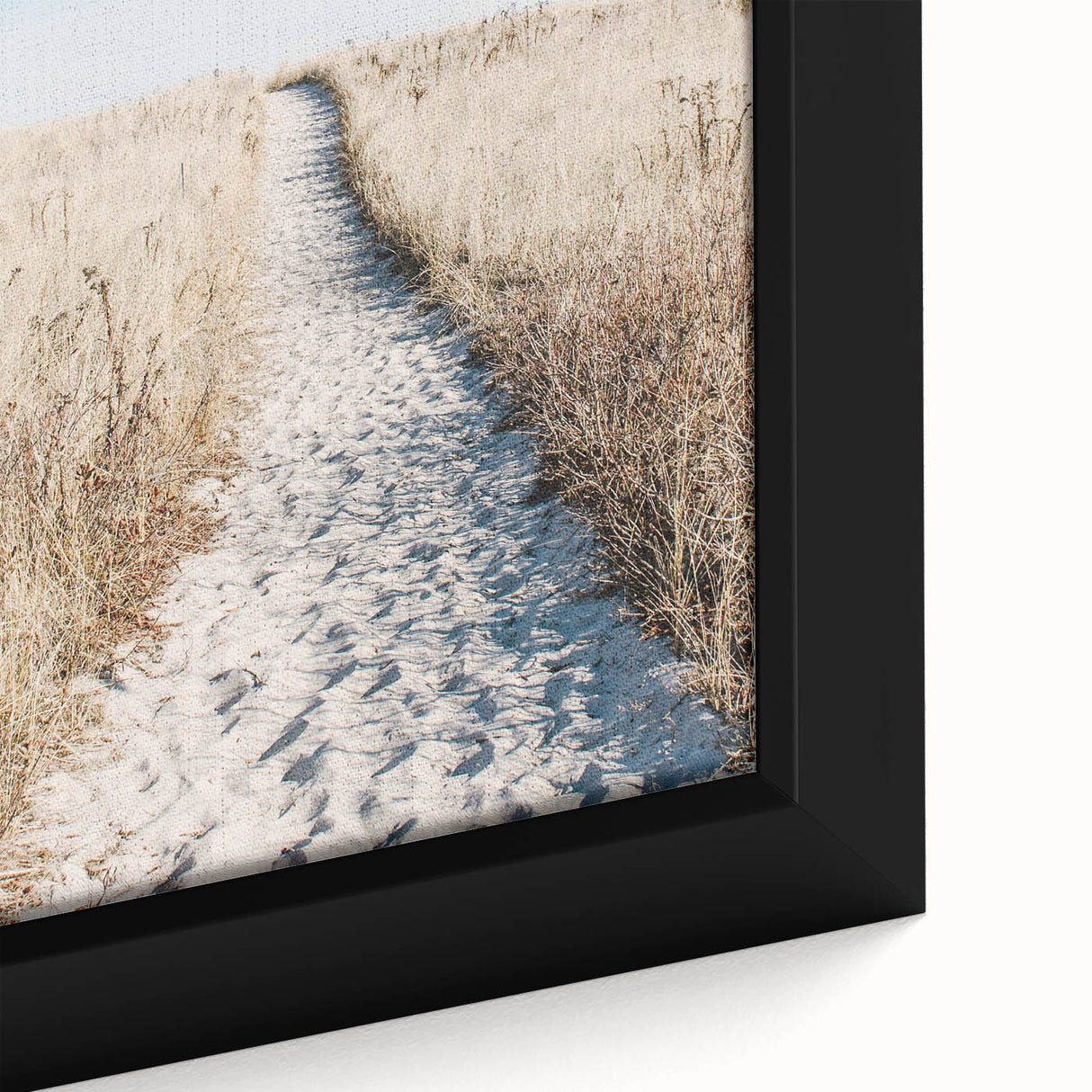 Extra large framed canvas featuring a textured, colorful abstract design with black accents, ideal for living room decor.