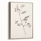 Winter landscape painting on framed canvas, featuring a snowy scene in muted grays and whites, ideal for bedroom wall art.