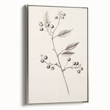 Winter landscape art painting on framed canvas, featuring muted blue and white tones, ideal for living room decor.