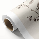 Art deco poster featuring a stylized winter scene in cool blue tones on rolled canvas, suitable for nursery wall art.