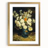 Abstract art print featuring swirling blue and yellow tones on a framed canvas, suitable for bedroom or dining room decor.