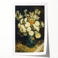 Extra large rolled canvas print featuring Van Gogh-inspired floral art in vibrant colors, ideal for dining room wall decor.