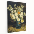 Vincent van Gogh-style painting on stretched canvas featuring swirling blues and yellows, ideal for kitchen wall art.