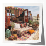 Extra large canvas featuring a colorful floral design, ideal for art wall dining room or classy bathroom wall art.