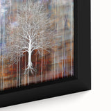 Plum and Brown Abstract Tree Wall Art - Large Canvas & Framed Print