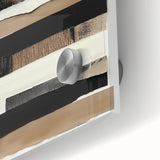 Close-up of a minimalist abstract design on acrylic glass, showcasing vibrant colors and smooth textures, perfect for modern home decor or art enthusiasts.