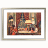 Modern Wall Art - Cozy Evening Interior Scene | Warm Nostalgic Decor