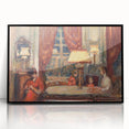 Modern Wall Art - Cozy Evening Interior Scene | Warm Nostalgic Decor