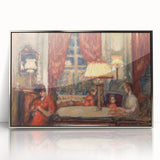 Modern Wall Art - Cozy Evening Interior Scene | Warm Nostalgic Decor