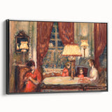 Modern Wall Art - Cozy Evening Interior Scene | Warm Nostalgic Decor