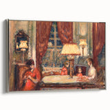Modern Wall Art - Cozy Evening Interior Scene | Warm Nostalgic Decor