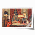 Modern Wall Art - Cozy Evening Interior Scene | Warm Nostalgic Decor