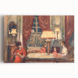 Modern Wall Art - Cozy Evening Interior Scene | Warm Nostalgic Decor