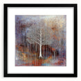 Gold and Brown Abstract Tree Wall Art - Large Canvas & Framed Print
