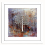 Gold and Brown Abstract Tree Wall Art - Large Canvas & Framed Print