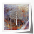 Gold and Brown Abstract Tree Wall Art - Large Canvas & Framed Print