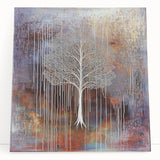 Gold and Brown Abstract Tree Wall Art - Large Canvas & Framed Print