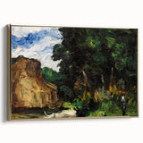 Impressionist Art – Peaceful River at Sunset with Vibrant Sky