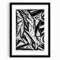 Modern Abstract Foxes Design | Contemporary Black and White Wall Art