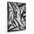 Modern Abstract Foxes Design | Contemporary Black and White Wall Art