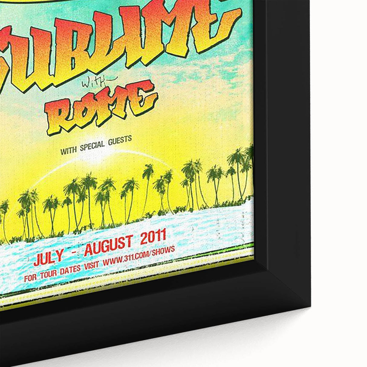 311 Sublime Unity Tour 2011 Poster – Vintage Concert Art