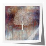 Rustic Abstract Tree Wall Art - Large Canvas & Framed Print