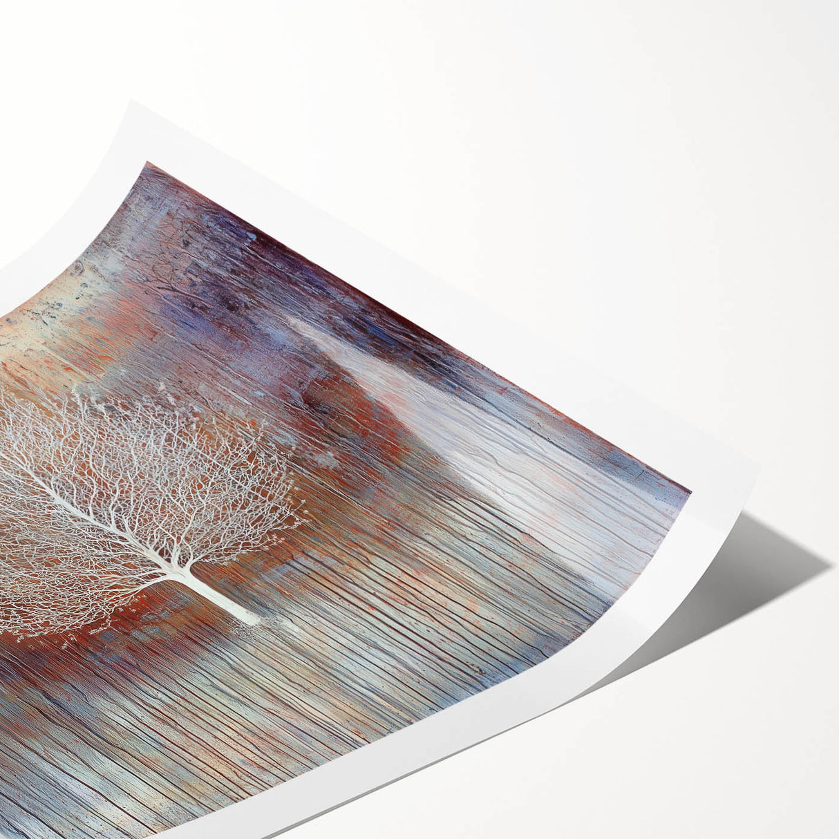 Rustic Abstract Tree Wall Art - Large Canvas & Framed Print
