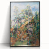 Impressionist Landscape Wall Art - Rocks and Trees - French Impressionism