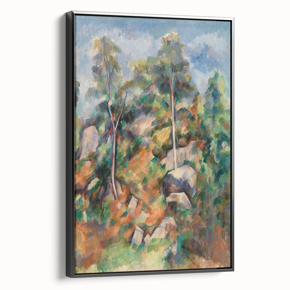 Impressionist Landscape Wall Art - Rocks and Trees - French Impressionism
