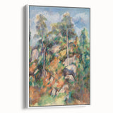 Impressionist Landscape Wall Art - Rocks and Trees - French Impressionism